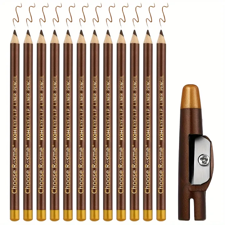 12pcs%20black/borwn/dark%20brown%20eyebrow%20pencil%20sharpener%20Eyebrow%20Pencil%20with%20Sharpener%20eyebrow%20line%20lasting%20-%20Image%205