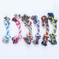 Random Color Pet Dog Toy Bite Rope Double Knot Cotton Rope Funny Cat Toy Bite Resistant and Sharp Teeth Pet Supplies Puppy Toys. 