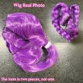 Movie  Anime Cosplay Wigs Purple Black Red Long Hair Heat Resistant Synthetic Wigs Carnival Props. 