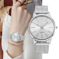 Luxury Women Watches 2025 New Stylish Silver Minimalist Business Ladies Quartz Watch Breathable Leather Steel Clock Reloj Mujer. 