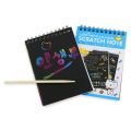 Small Scratch Note Pad Rainbow Scratch Art Papers for Kids Arts and Crafts Rainbow Scratch Art Notebooks and 4 Styluses Cute Unique Gift Idea for Kids Girls Boys Women or Anyone. 
