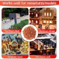 50-150pcs 1:16 Real Mini Bricks Model, Miniature Figurine Landscaping Accessories, DIY Fake Bricks Toy For Fairy Garden Building. 
