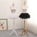 White Black Puffy Tulle Lolita Underskirt Women Cosplay Ballgown Kids Bridal Boneless Petticoats Tutu Dress. 