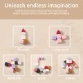 Baby Montessori BPA Free Silicone Toys Colorful Geomet Jigsaw Puzzle Nested Stacking Toys Children Shape Cognitive Learning Toys. 