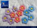 Polymer Clay  Flowers (12pcs) - Mixed Colours. 