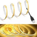 DC 5V LED COB Strip Light USB High Density Linear Lighting 320LED Flexible Tape Lights 1-5m White  warm white LED String Light. 