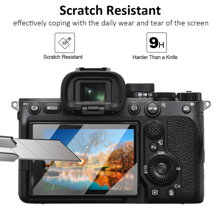 2PCS%20Camera%20Tempered%20Glass%20For%20%20Alpha%20ZV1%20A9%20A7RV%20A7R5%20A7IV%20A7M5/M4/M3/M2%20V%20A7III%20II%20A7R2%20RX100%20M6%20M7%20Screen%20Protector%20Film%20-%20Image%203