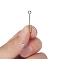 25 pcs Big Eyelet Fishing hook Long Shank Barbed Round Bent Joint Hook Big Eye Ring Worm Hook Fishing Lure Spoon Spinner. 