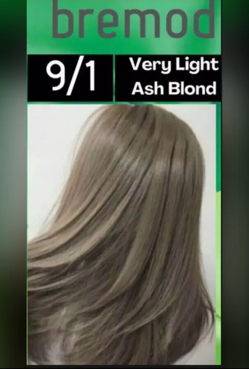 Bremod%20Professional%20Hair%20Color%20(9.1)%20Very%20Light%20%20Ash%20Blond%20(Tube%20+%20Developer%20Volume)%20(100ml)%20-%20Image%204