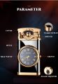 Creative Quartz Watch Windproof Lighter Metal Blue Light Butane Jet Flame Torch Lighter Rocker Ignition Men's Gift. 