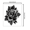 Rose, cool temporary tattoo stickers, durable waterproof, semi permanent herbal tattoo stickers. 