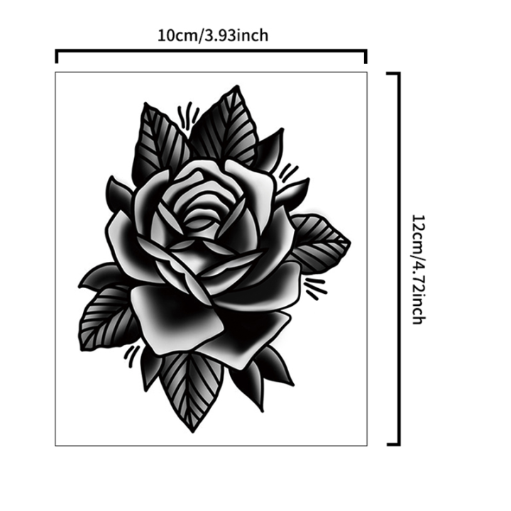 Rose,%20cool%20temporary%20tattoo%20stickers,%20durable%20waterproof,%20semi%20permanent%20herbal%20tattoo%20stickers%20-%20Image%203
