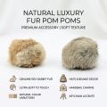 1/2/3/6pcs Rabbit Fur Ball Interactive Cat Toy Pet Product Containing Catnip Toy Ball Chasing Plush Toy Ball Cat Accessories 8cm.