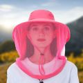 Fashion Unisex Foldable Mosquito Hat With Hidden Net Mesh Repellent Insect Bee Protection Casual Outdoor Sunscreen Fishing Cap. 