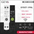 GEYA Tuya WiFi Smart Circuit Breaker MCB 63A Timer Power Energy KWh Voltage Current Meter Protector Remote Control Switch. 