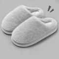 Winter Women's Faux Fur Warm Slippers-Plush Toe-Cover Slip-Resistant Cotton House Shoes,Soft Cozy Indoor Slides with Thick Sole. 