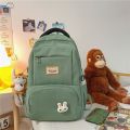 Korean Large Capacity Backpack for Girls - Stylish School and College Book Bag, Multiple Compartments. 