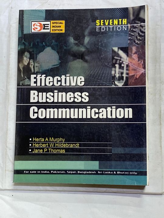 EFFECTIVE BUSINESS COMMUNICATION 7th EDITION BY HERTA A MURPHY