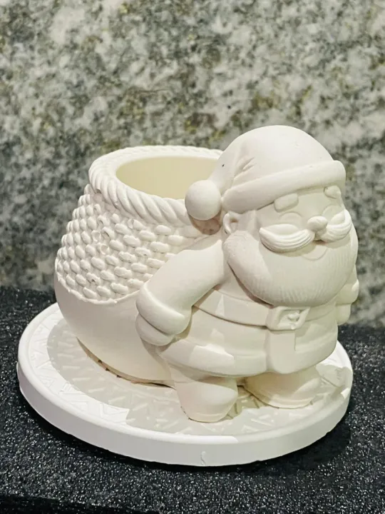 Modern White Mini Flower Vases Planter – Santa, Teddy Bear, Owl, Lady ...
