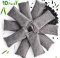 10pcs Bamboo Charcoal Bags Air Purification Activated Charcoal Bags Indoor Closet Toilet Moisture Resistant Odor Absorber.