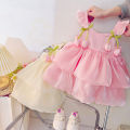 Baby Girl Dresses Summer Tulip Mesh Halter Girl Dresses Cute Multi Layer Girl Princess Dresses Baby Clothes Girl.