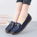 Vulcanize Women Shoes Flats Leather Moccasins Sneakers Designer Shoes for Women Slip-on Loafers Female Boat Shoes Big Size 43.