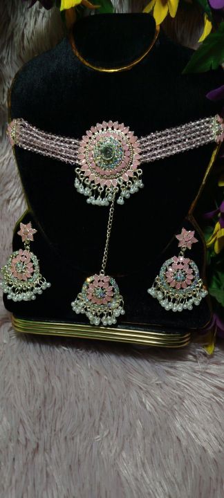 Indian tikli necklaces set for women