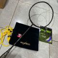 MAXBOLT BLACK WOVEN Limited Edition Badminton Racket with cover.