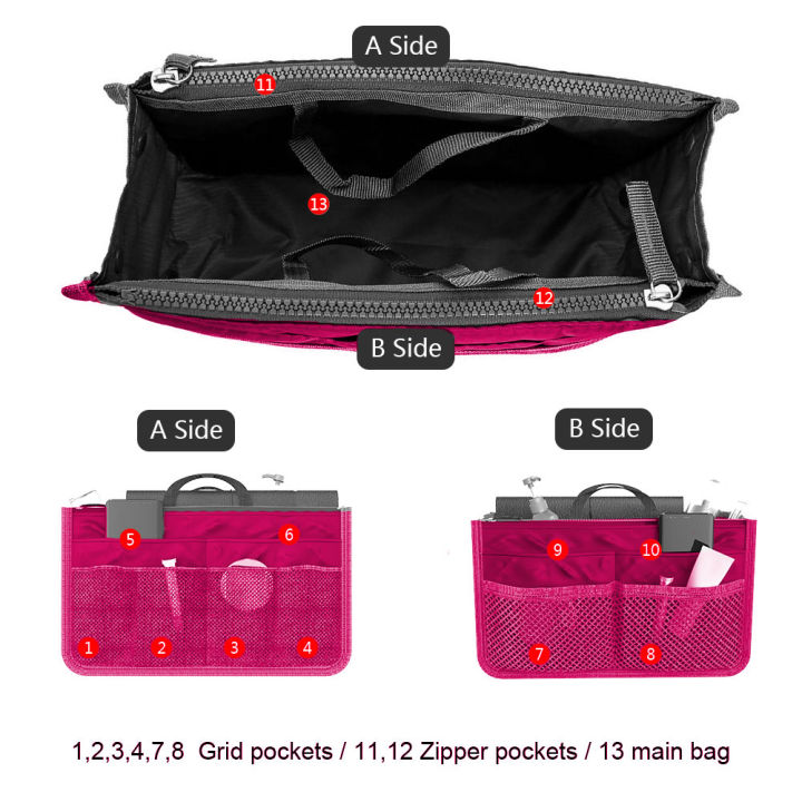 Make%20up%20Organizer%20Insert%20Bag%20Large%20Capacity%20Multi%20Pocket%20Cosmetic%20Bag%20Portable%20Multicoloured%20Travel%20Insert%20Handbag%20Pouch%20-%20Image%204
