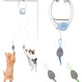 Electric Automatic Interactive Cat Toy USB Rechargeable Fluttering Butterfly Feather Wand for Indoor Enrichment And Stimulation.