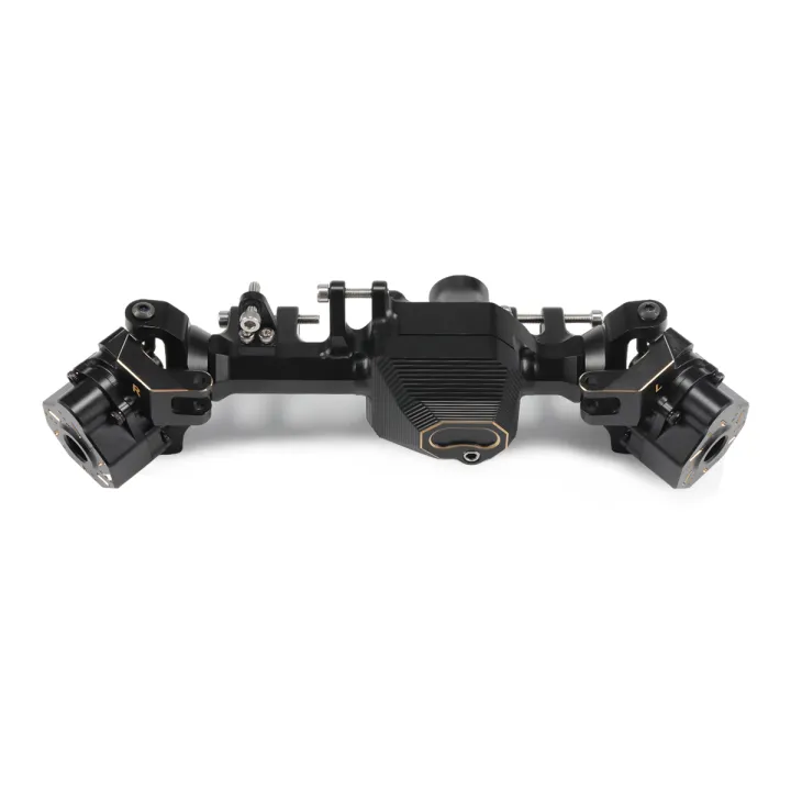 Machined%20Black%20Brass%20Weight%20TRX4%20Portal%20Axle%20Drive%20Housing%20Steering%20Knuckle%20Caster%20Blocks%20for%201/10%20RC%20Crawler%20TRX6%20LCG%20Upgrade%20-%20Image%202