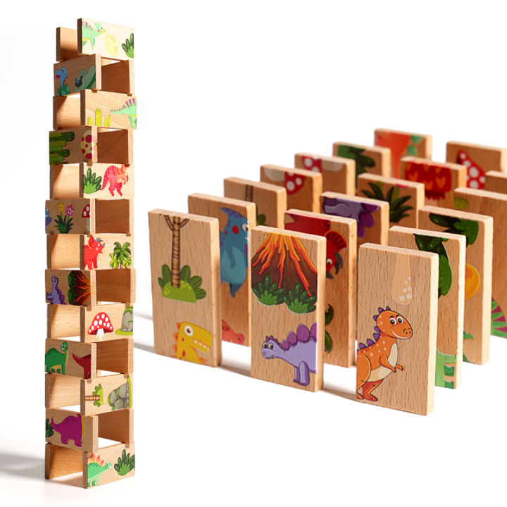 Wooden%20Dinosaur%20Domino%20Matching%20Memory%20Chess%20Multifunctional%20Puzzle%20Desktop%20Game%20Educational%20Toy%20For%20Parent-Child%20Interaction%20-%20Image%204