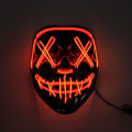 Halloween Neon Led Purge Mask Masque Masquerade Party Masks Light Grow in the Dark Horror Mask Glowing Masker. 