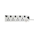 Safe 4 Point Multiplug Extension Cord 4skt Port MultiPlug Socket. 