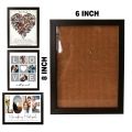 6R (6x8) Fiber Dark Brown Glass Photo Frame whith High Quality Photo Print |Photos Can be send on Daraz Chat |Picture Frame Gift for  Valentine |Birthday |Anniversary |Wedding...... 