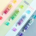 Mohamm 1 Pc Correction Tape PET 5mm*4m/5mm*3m Dispensing Rainbow Gradient Color Double Heads Creative Stationery School Supplies. 