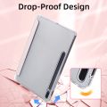 Case for   Tab S9 FE 11 S8 S7 Plus FE 12.4in S6 Lite Transparent Back Tablet Cover for Tab with Pencil Holder. 
