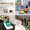 1PC Silicone Soap Holder Multifunctional Kitchen Sink Soap Dish Sponge Tray Counter Caddy Organizer for Dish Soap Dispenser. 