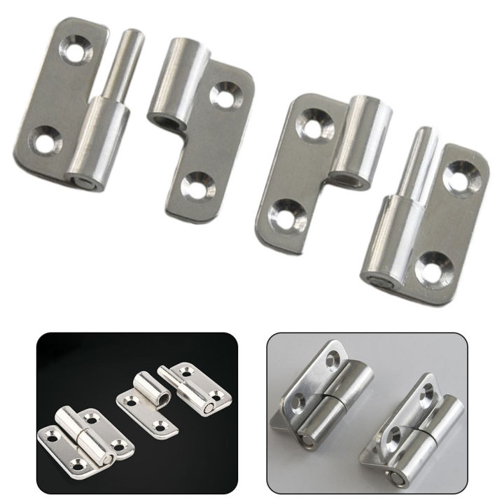 1PCS 37*33mm Silver 304 Stainless Steel Liftup Flag Hinge Removable