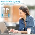 German Imported HOISTAC Wireless Headphones, In-Ear Bluetooth Headphones, Wireless Headphones with HiFi Stereo with Noise Cancellation, IPX7 Waterproof, Touch Control, 25 Hours Runtime, USB-C Charging. 