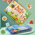 Montessori Baby Busy book My First Quiet Book Paste Early Learning Education Ty Children Toy Matching Game for Babies 2 3 Years. 