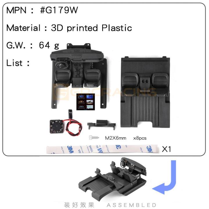 1/18%20Interior%203d%20Printing%20Seats/center%20Console/fender%20For%20Traxxas%20Trx4-m%20Bronco%20Trx4m%20Rc%20Crawler%20Car%20Upgrade%20Accessories%20-%20Image%207