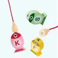 Kids Wooden Fishing Game Toys Gifts Early Education Alphabet Numeric Cognitive Toys Children Interactive Games Toys for Gifts. 