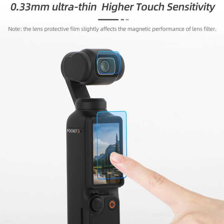 Tempered Glass For DJI OSMO Pocket 3 Tempered Glass Screen Lens Protective Film Set High-definition Explosion-proof Accessories