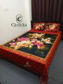 Premium Quality Panel Bedsheet king size(8feet×7.5feet) with 2 cover & 1 side pillow cover for home decoration.