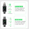 Wireless Microphone System XLR Mic Converter Adapter UHF Automatic Transmitter Setup For Condenser Dynamic Mic. 