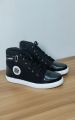 Boot converse high shoes for man necking up rubber sool with windproof fabrics leather shoes. 