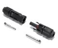 PAIR OF MC4 CABLE CONNECTORS / PLUGS FOR SOLAR PANELS, EXTENSION LEADS OR PHOTOVOLTAIC SYSTEMS. 