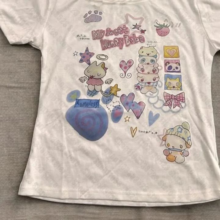 Plus%20Size%20Cute%20Grils%20Printing%20T-shirt%20Gothic%20Grunge%20Graphic%20Y2k%20Women%20T-shirts%20Emo%20Girls%20Letter%20Printing%20Summer%20Short%20Sleeve%20Top%20-%20Image%206