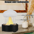 Mushroom Lamp For Home Bedroom Rain Cloud Night Light Portable Fountain Light Warm White Lights. 
